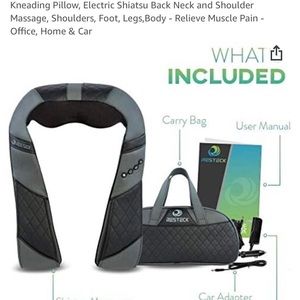 Neck and shoulder massager with carrying case